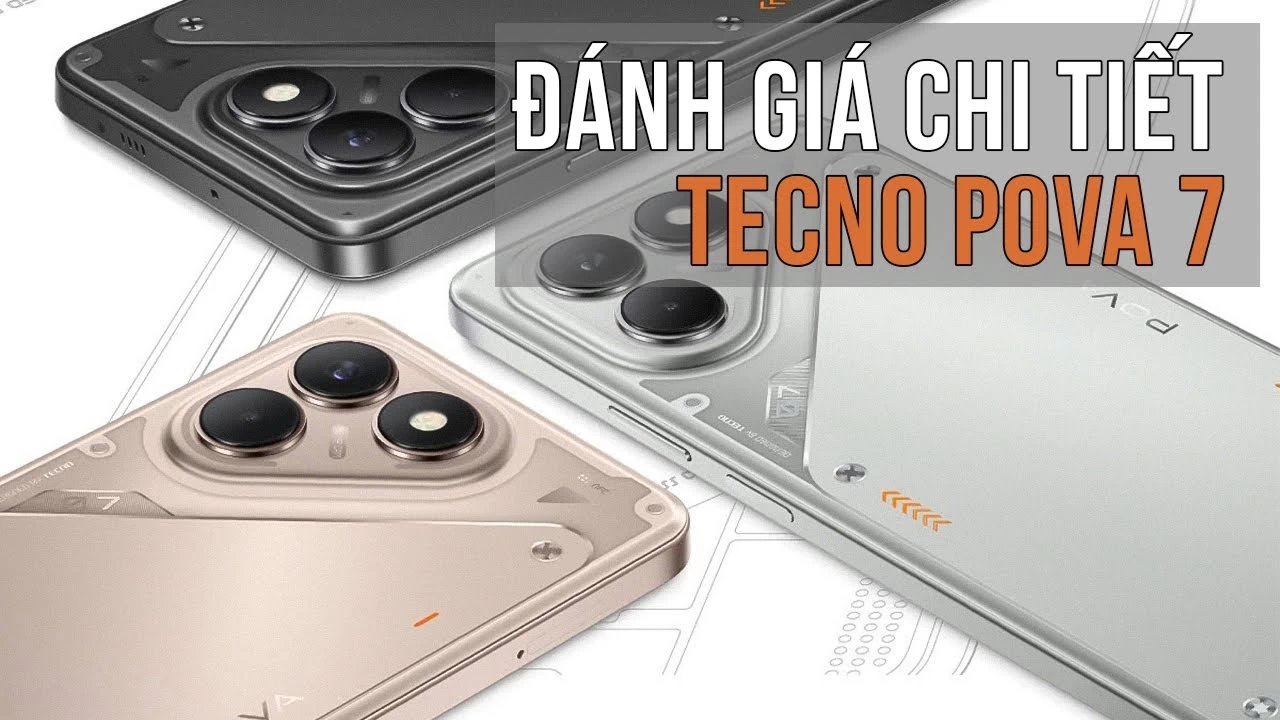 Đánh giá Tecno Pova 7: Điện thoại 4 TRIỆU pin siêu khủng, AI vượt trội trong tầm giá